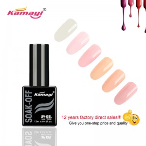 Kamayi Custom Brand Vânzări la cald cu 72 de culori profesionale Uv Gel de unghii 12ml pentru unghii